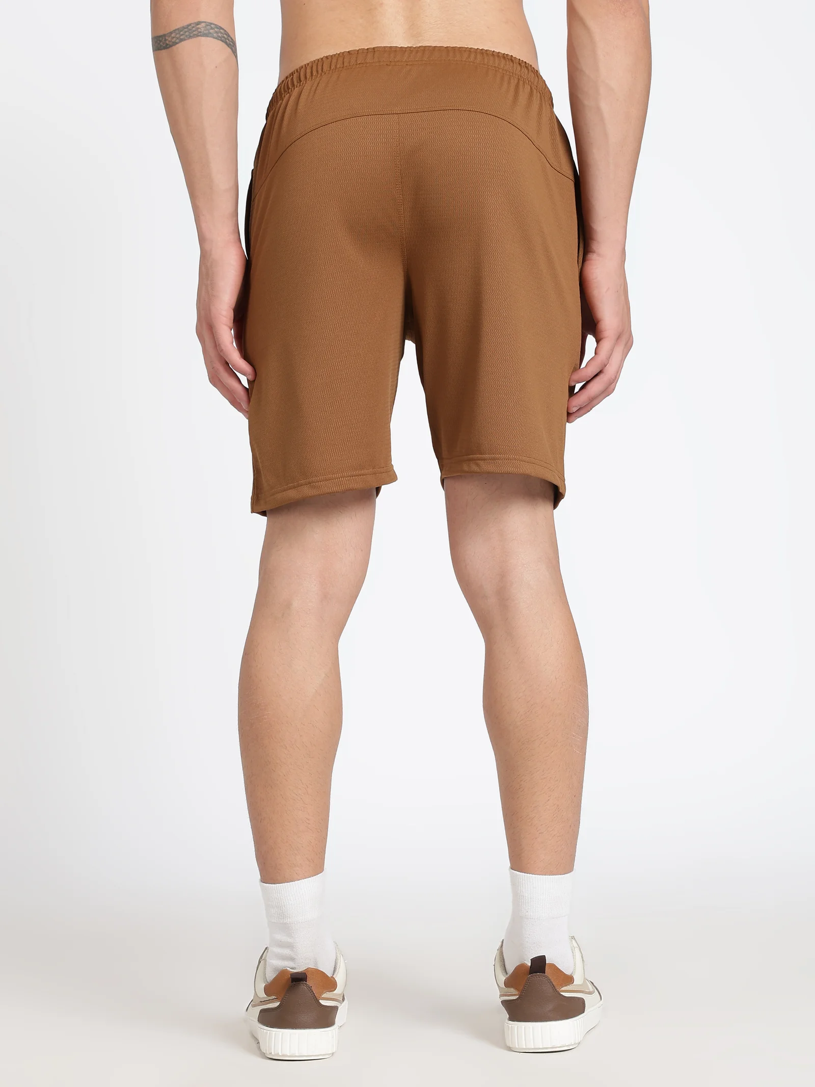Polyester Shorts(Light Brown)